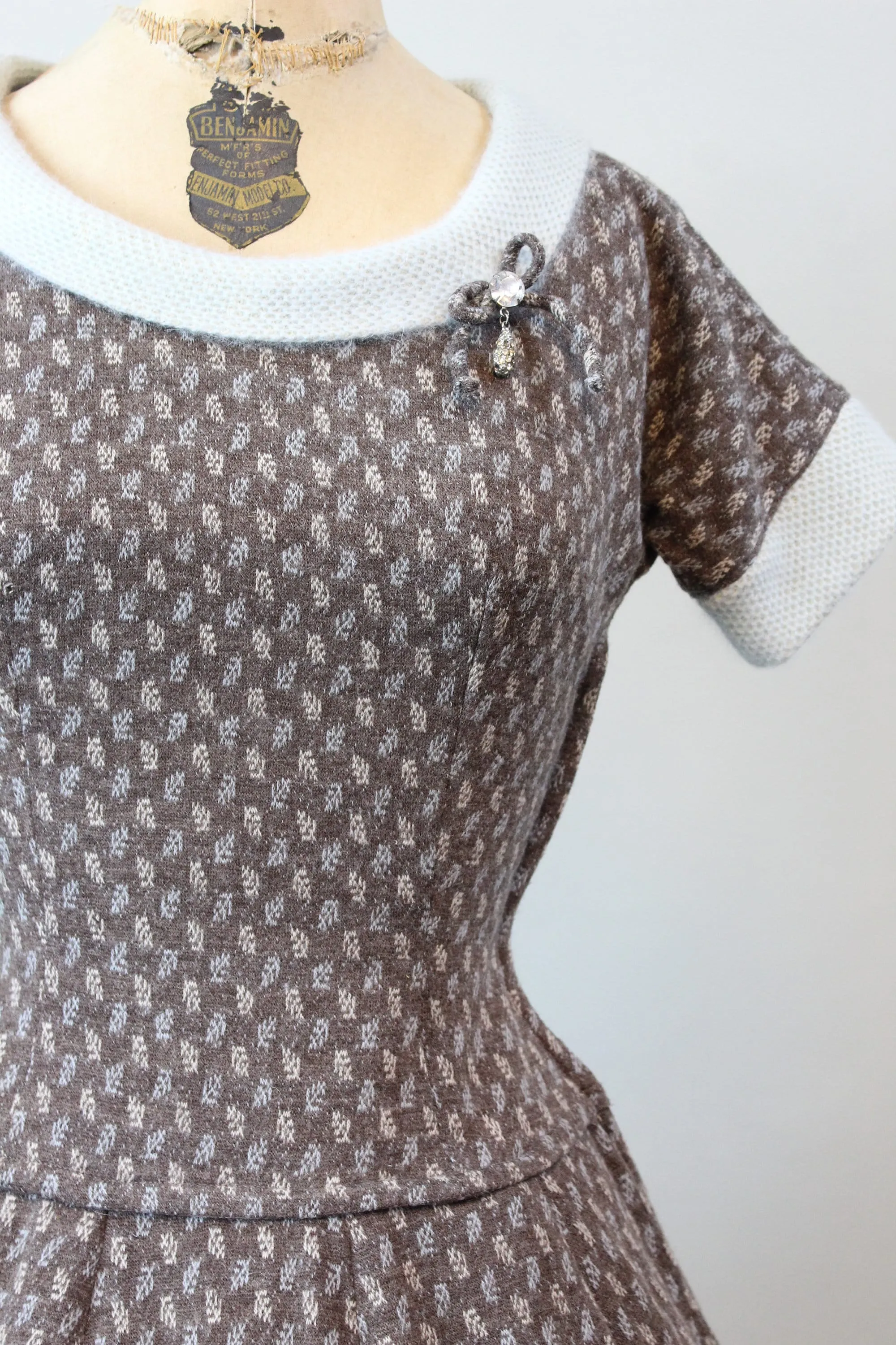 1950s PARKLANE juniors ANGORA dress xs | new winter