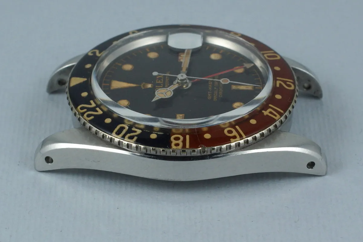 1958 Rolex GMT 6542 Glossy Gilt Chapter Ring with BAKELITE Bezel