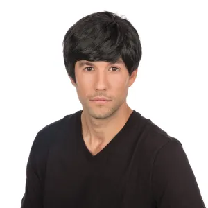 1960s Black Wig for Men