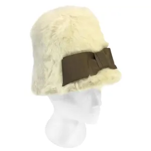 1960s Christian Dior Miss Dior Angora Mod Cloche Hat