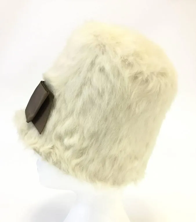 1960s Christian Dior Miss Dior Angora Mod Cloche Hat