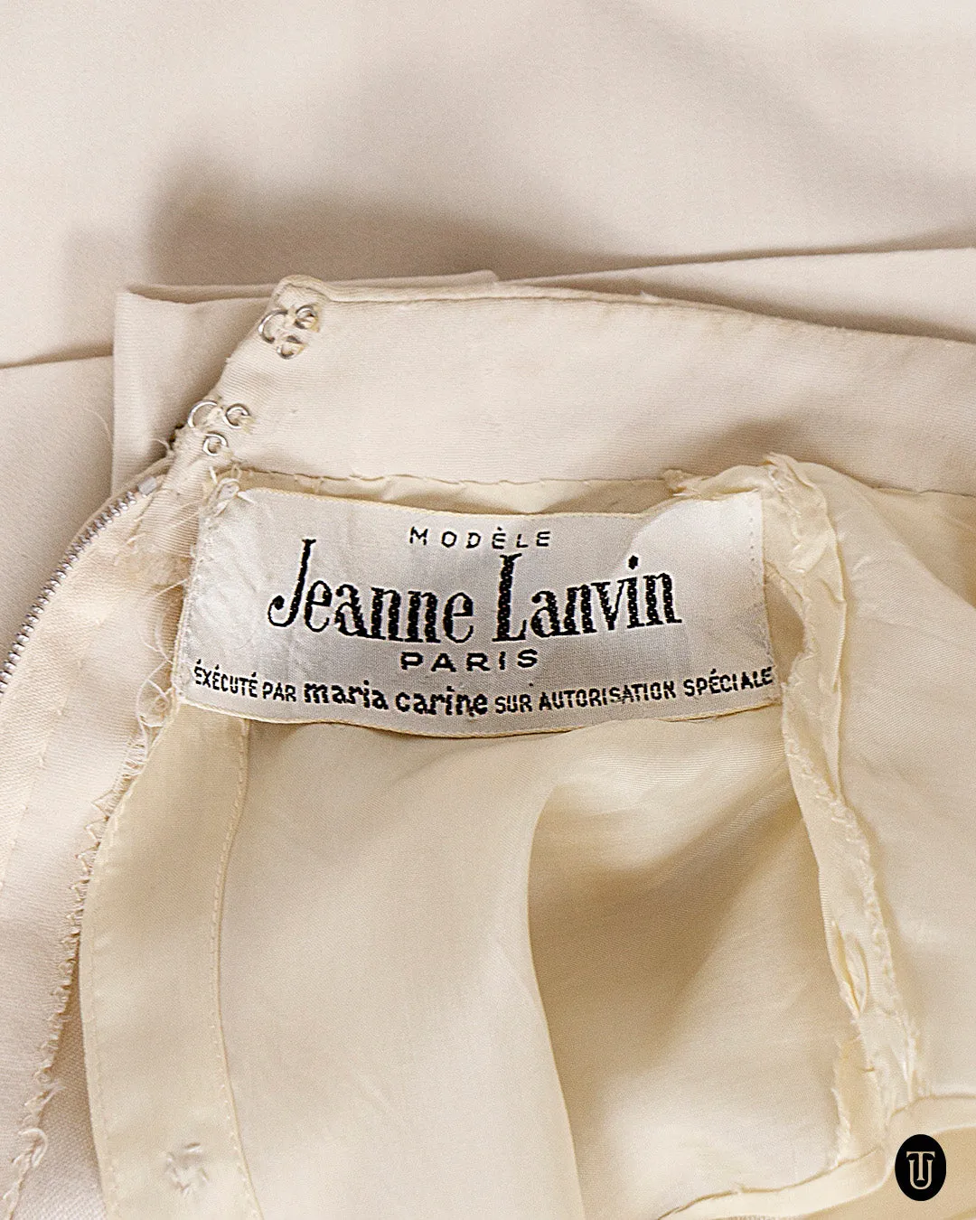 1960s Jeanne Lanvin Silk Sack Dress S