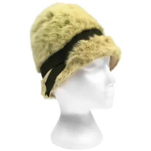 1960s Miss Dior Green Angora Hat