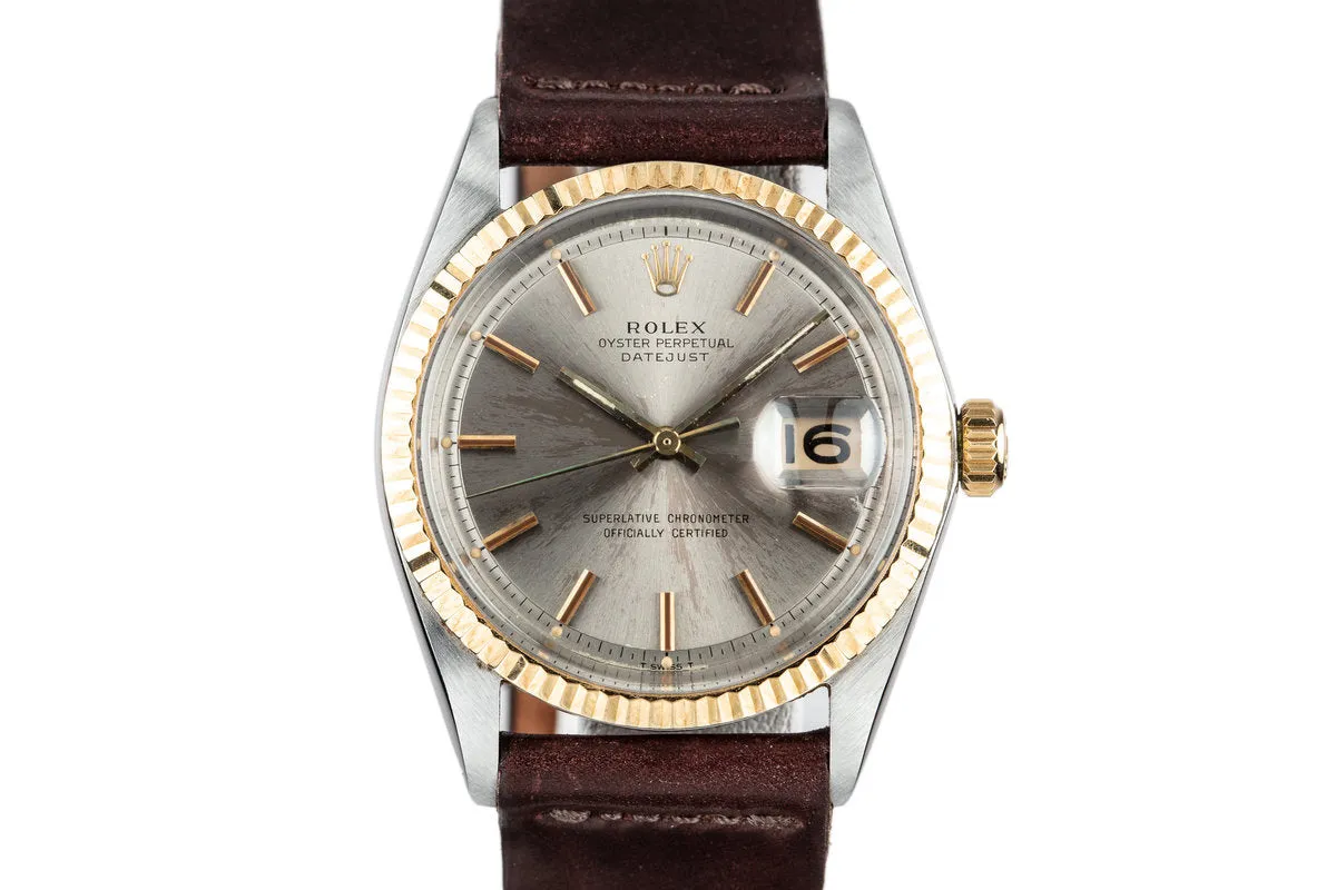 1967 Rolex Two Tone DateJust 1601 Grey Dial