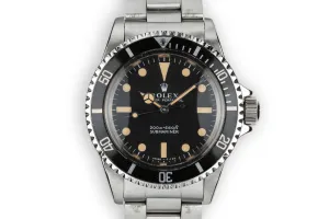 1968 Rolex Submariner 5513 Meters First Dial with Box and Service Papers