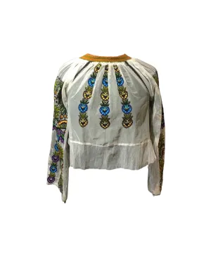 1970s Hungarian Petit Point Blouse