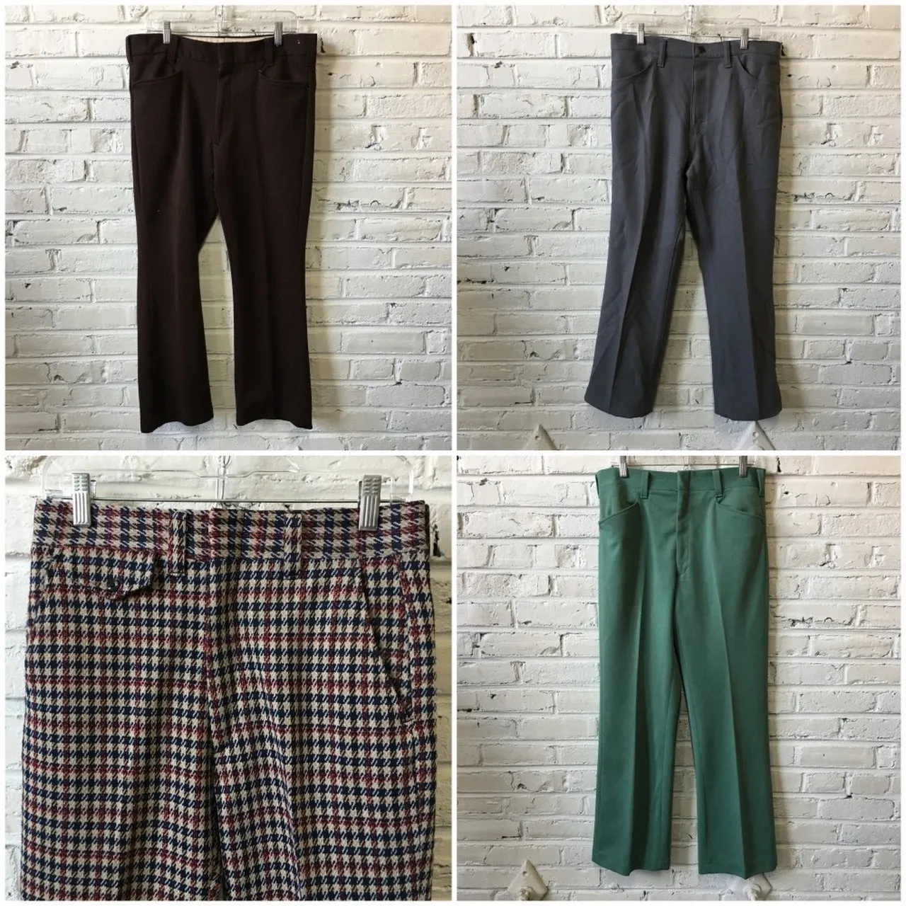 1970s (mostly polyester) mens Pants (10 piece)