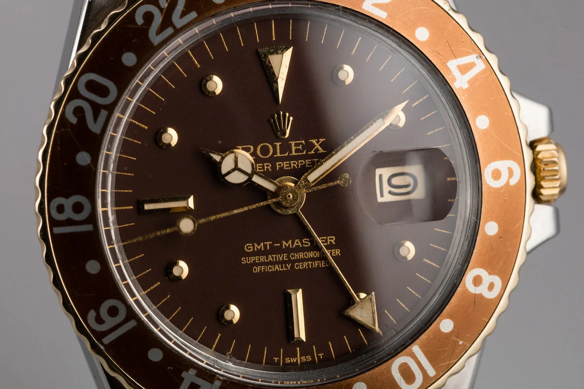 1972 Rolex Two-Tone GMT-Master 1675 with Brown Nipple Dial