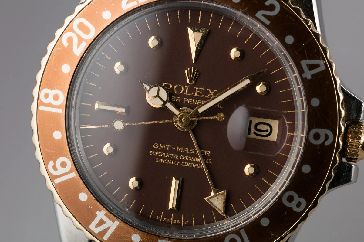 1972 Rolex Two-Tone GMT-Master 1675 with Brown Nipple Dial