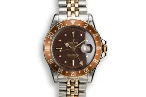 1972 Rolex Two-Tone GMT-Master 1675 with Brown Nipple Dial