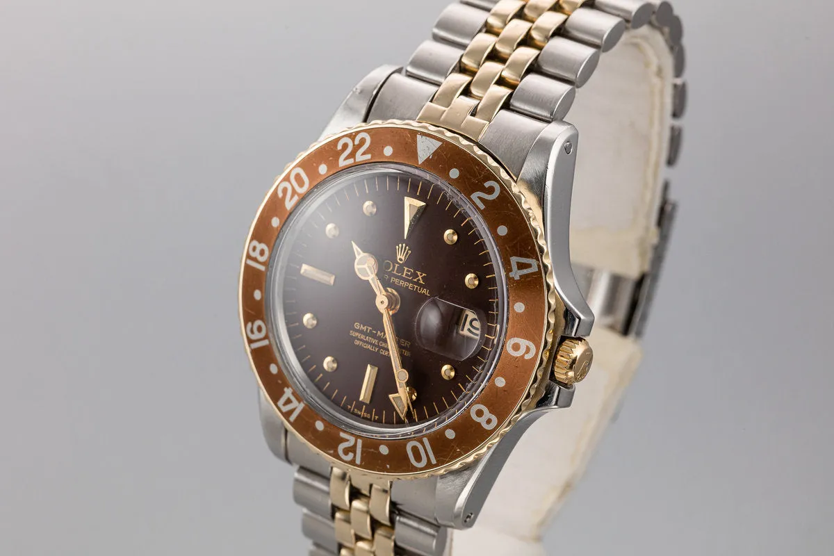 1972 Rolex Two-Tone GMT-Master 1675 with Brown Nipple Dial