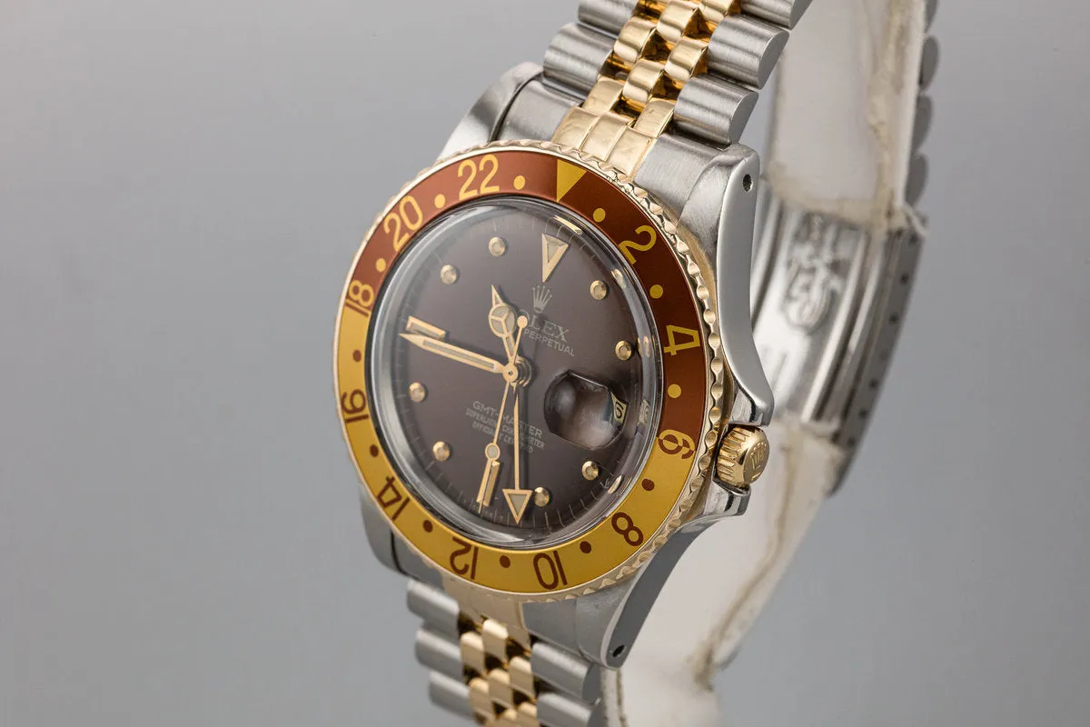 1979 Rolex Two-Tone GMT-Master 16753 with Root Beer Nipple Dial