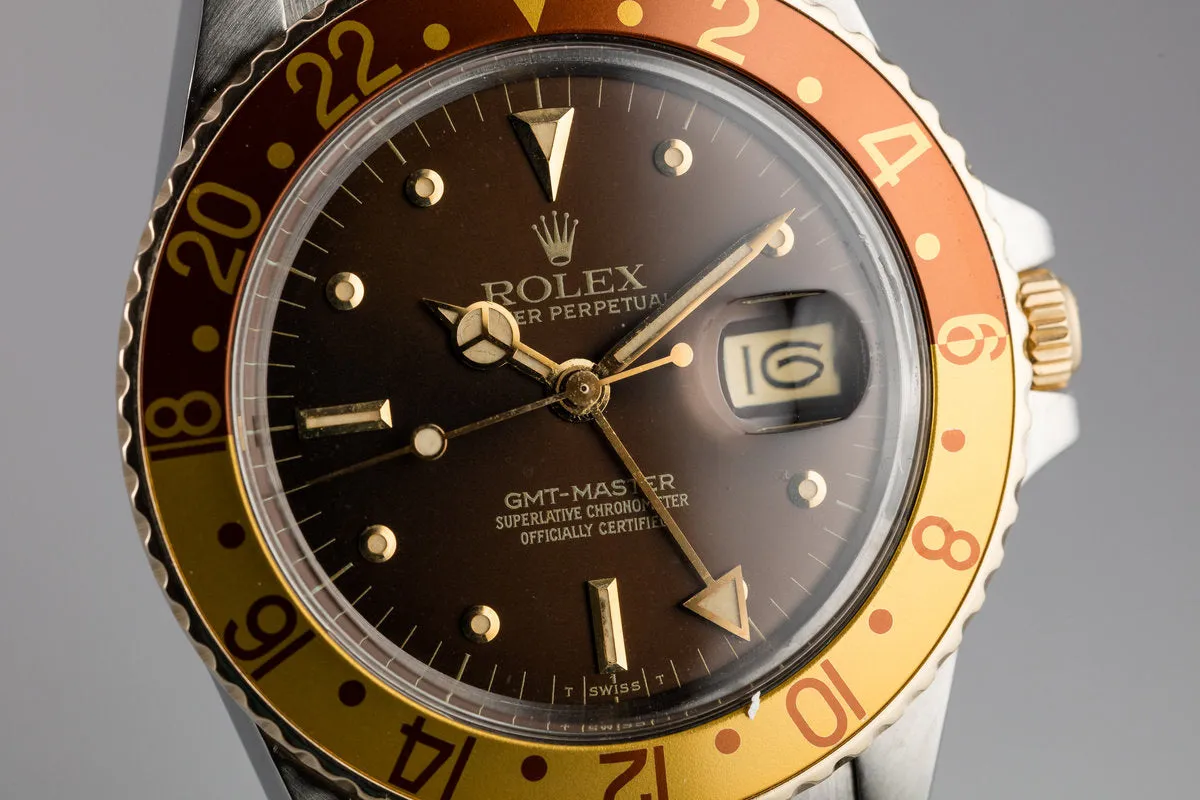 1979 Rolex Two-Tone GMT-Master 16753 with Root Beer Nipple Dial