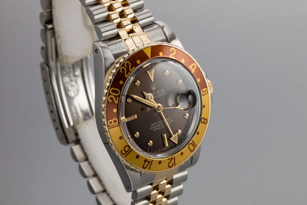 1979 Rolex Two-Tone GMT-Master 16753 with Root Beer Nipple Dial