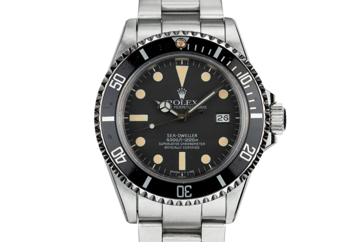 1980 Rolex Sea-Dweller 16660 Matte Dial