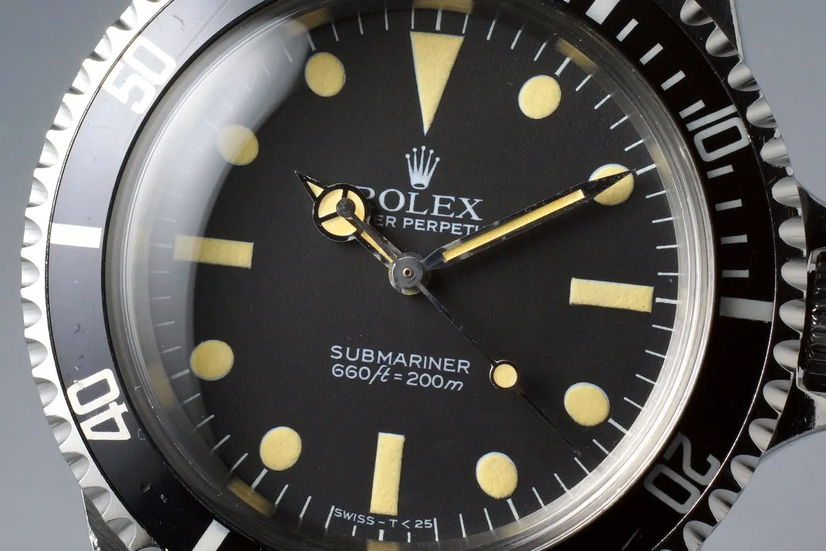 1982 Rolex Submariner 5513 Mark V Maxi Dial with Papers