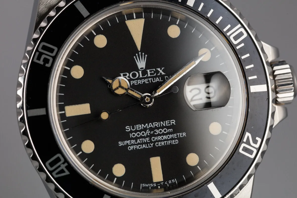 1983 Rolex Submariner 16800 Matte Dial