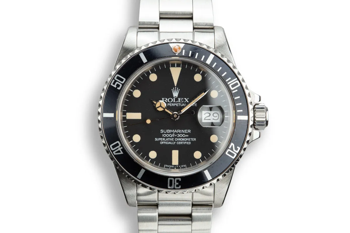 1983 Rolex Submariner 16800 Matte Dial