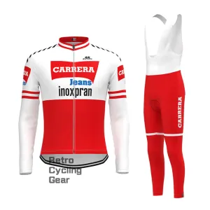 1984 CARRERA Retro Long Sleeve Cycling Kits