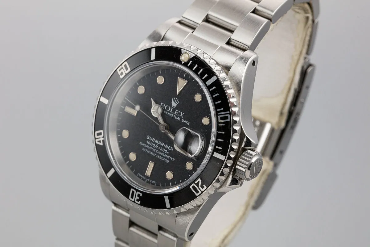 1989 Rolex Submariner 16610