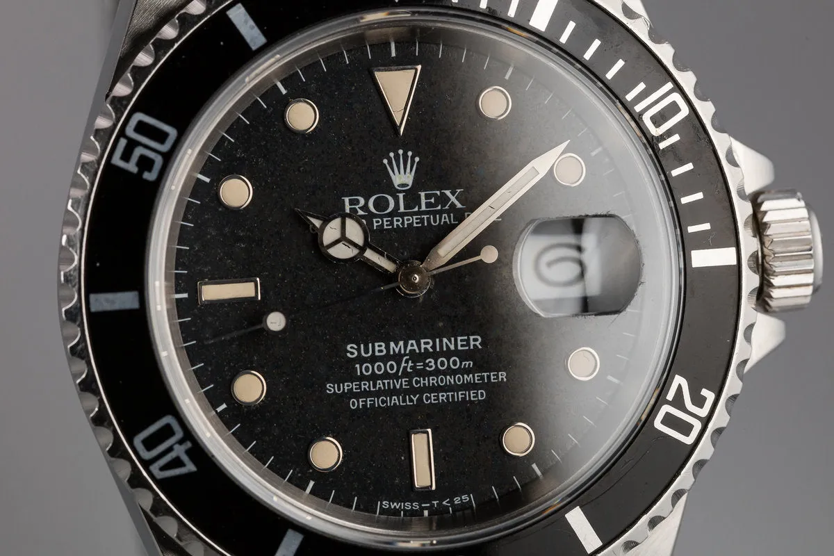 1989 Rolex Submariner 16610