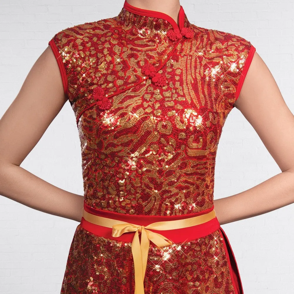 1st Position Chinese Sequin Over Dress