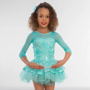 1st Position Floral Lace Short Ballet Dress