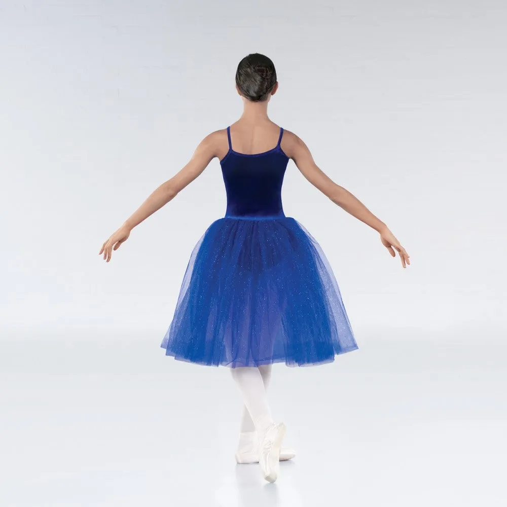 1st Position Royal Blue Velour Twinkle Net Romantic Tutu