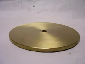 2-1/2" Round Flat Brass Plates - Brushed Brass