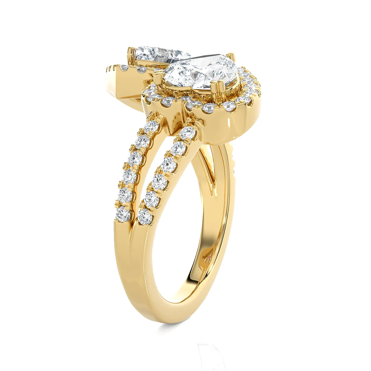 2 5/8 ctw Heart-Shaped Lab Grown Diamond Ring