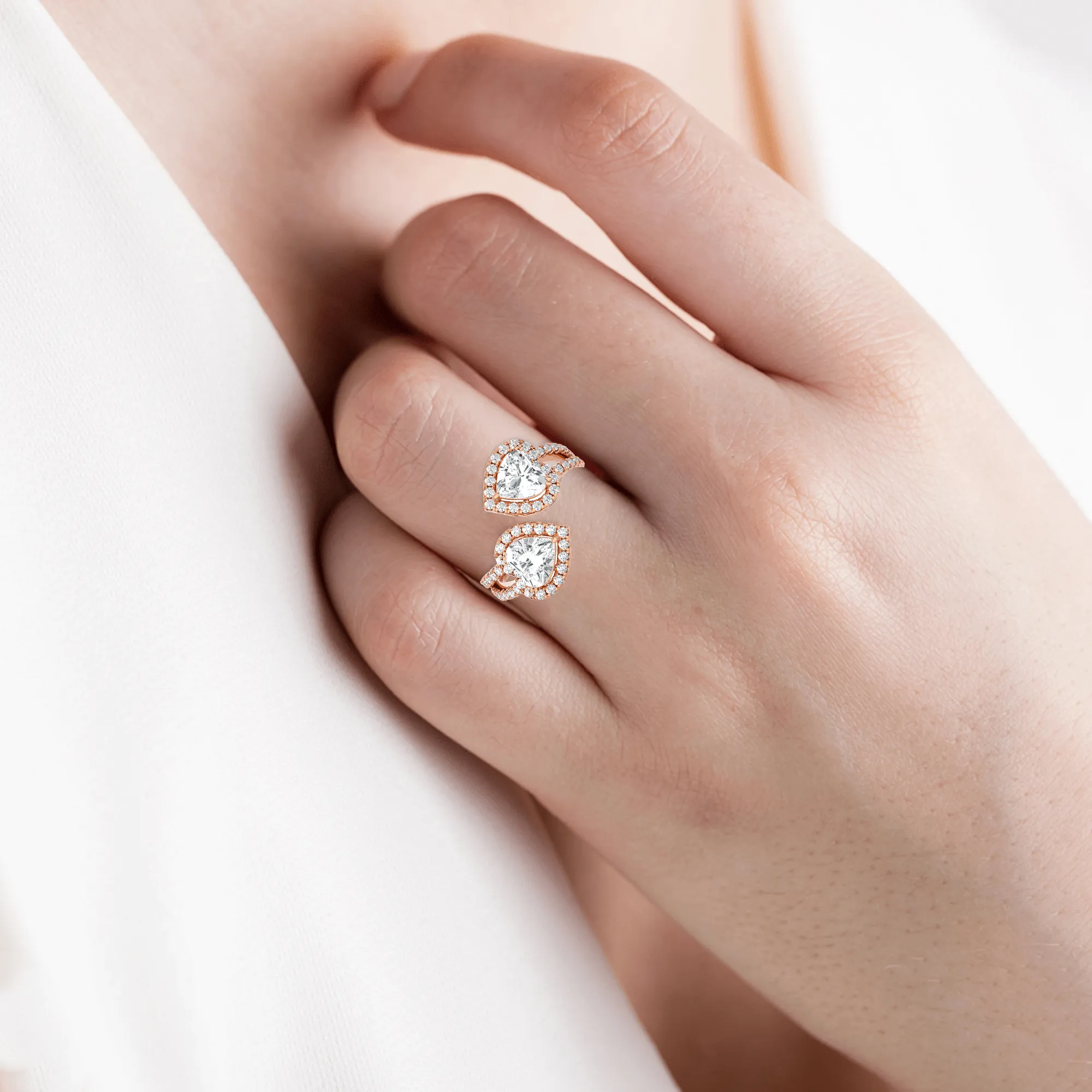 2 5/8 ctw Heart-Shaped Lab Grown Diamond Ring