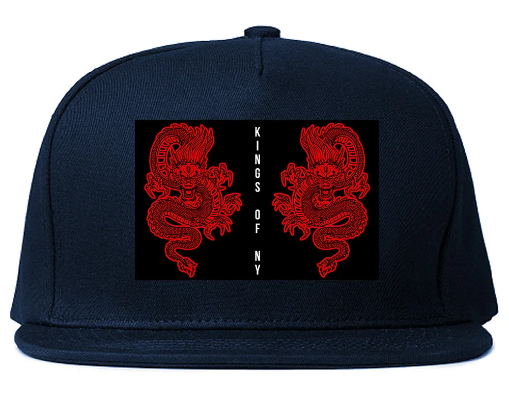 2 Chinese Dragon Snapback Hat