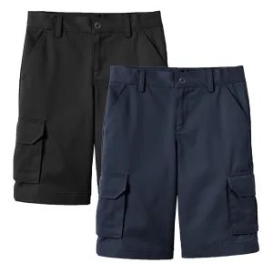 2-Pack Boy's Stretch Cotton Cargo Shorts (Sizes, 8-18)