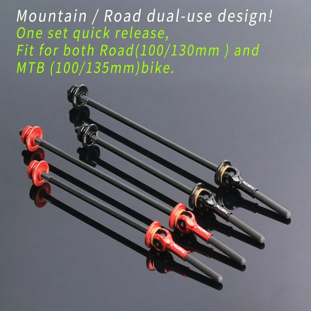 2 PCS Bike Quick Release Wheel Hub Front Rear Skewer Clip Bolt Lever Axle for MTB Road Bike