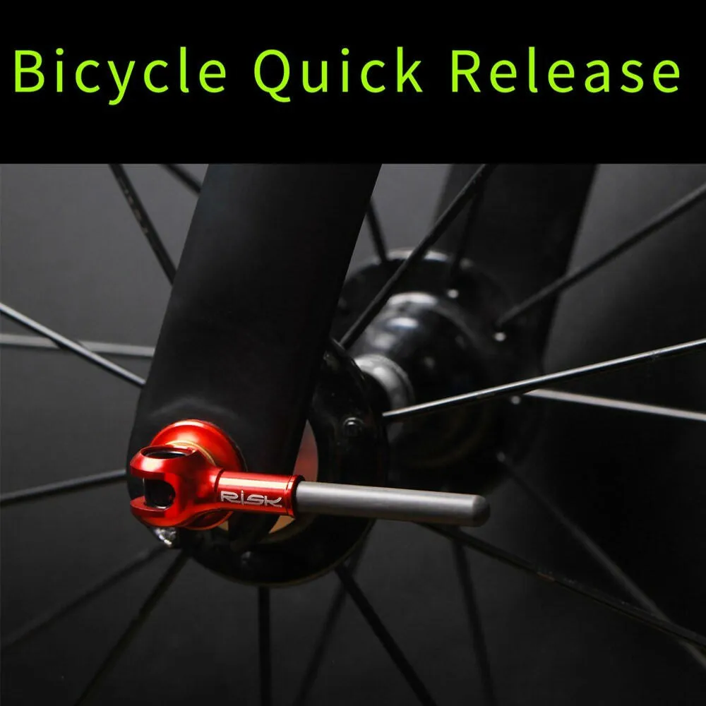 2 PCS Bike Quick Release Wheel Hub Front Rear Skewer Clip Bolt Lever Axle for MTB Road Bike