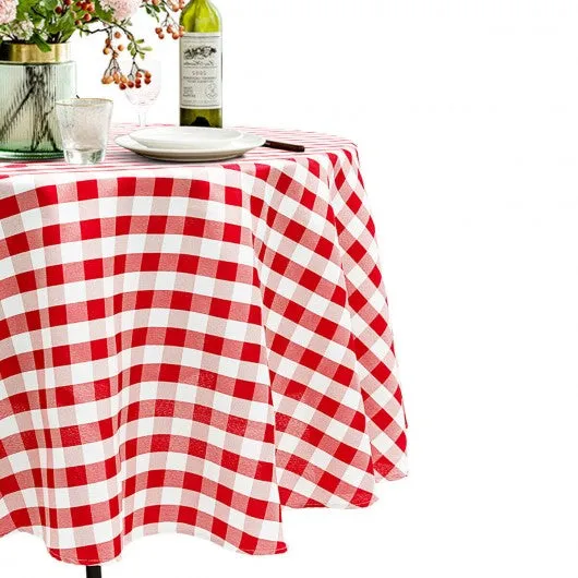 2 Pcs Stain Resistant and Wrinkle Resistant Table Cloth-Red