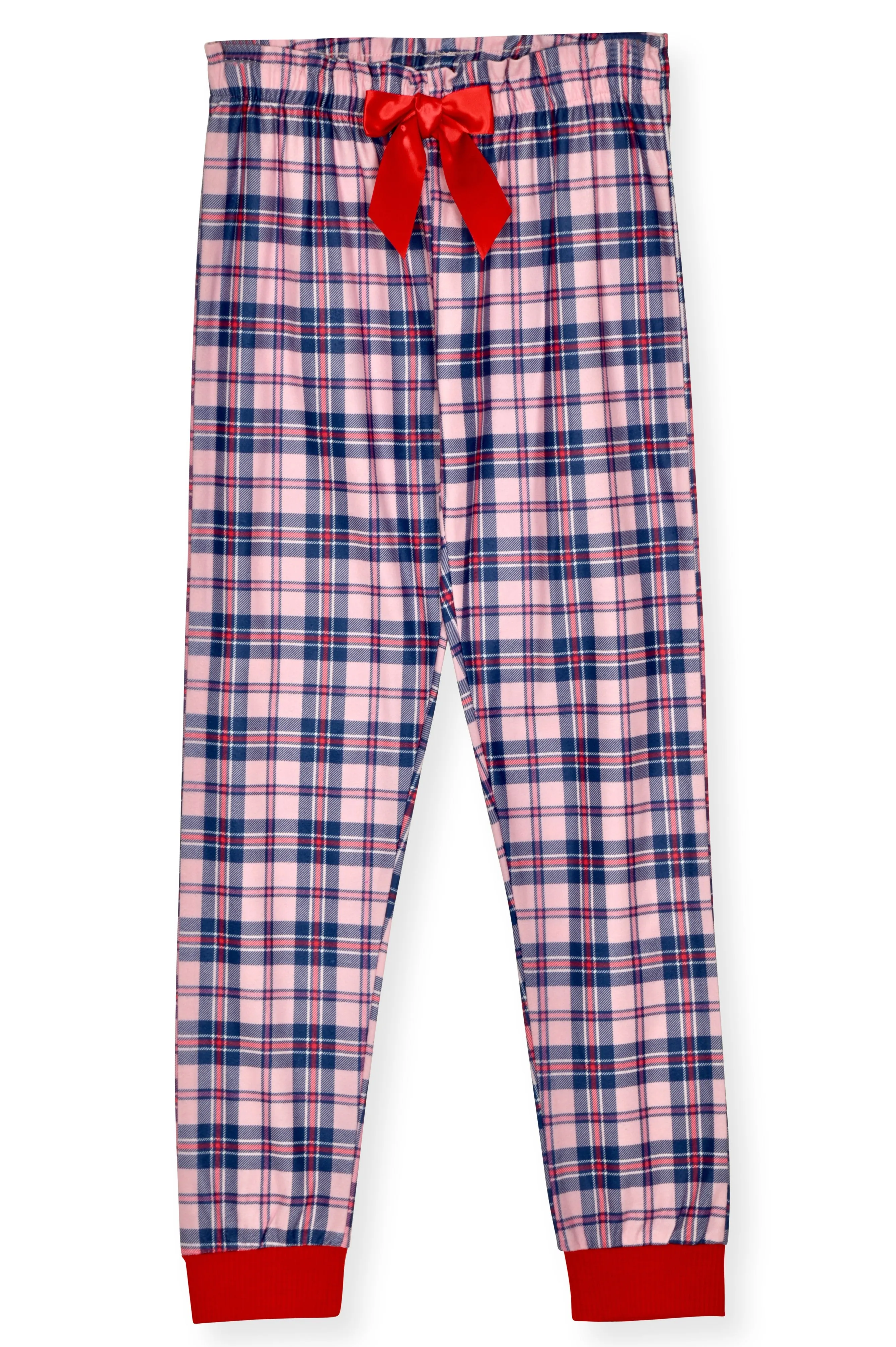 2-Piece Brushed Jersey Pajama Set - Snuggle, Red & Pink Pajama Set for Girls