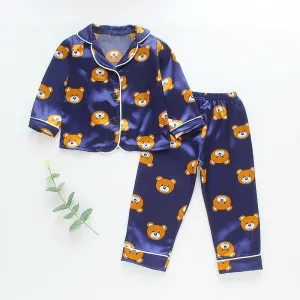 2-piece Cartoon Design Pajamas for Toddler Girl Wholesale children's clothing