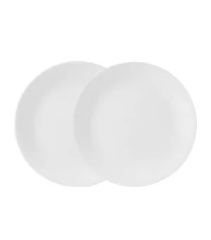 2-Piece Dinner Plate Set - Winter Frost White