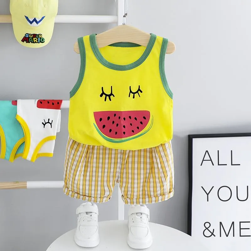 2-piece Watermelon Pattern  T-shirt & Shorts for Children Boy£¨No Shoes???Wholesale children's clothing