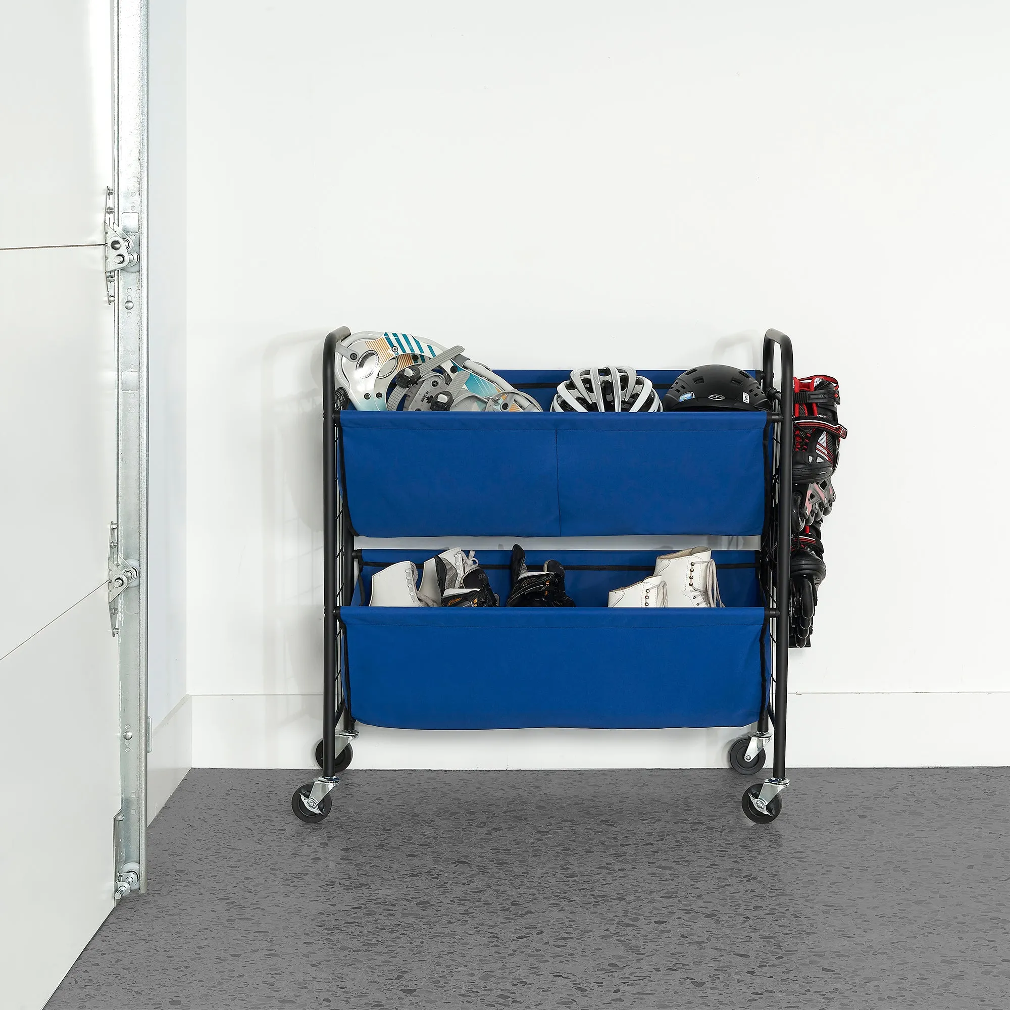 2-Tier Garage Organizer with Casters