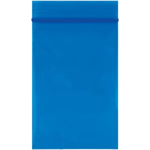 2 x 3" - 2 Mil Blue Reclosable Poly Bags