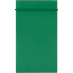 2 x 3" - 2 Mil Green Reclosable Poly Bags