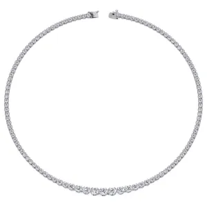 20 Carat Graduated Tennis Necklace