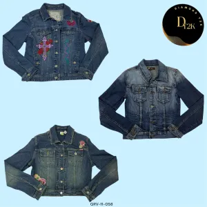 2000s Inspired Denim Jacket – Vintage Y2K Vibes (GRV-11-058)