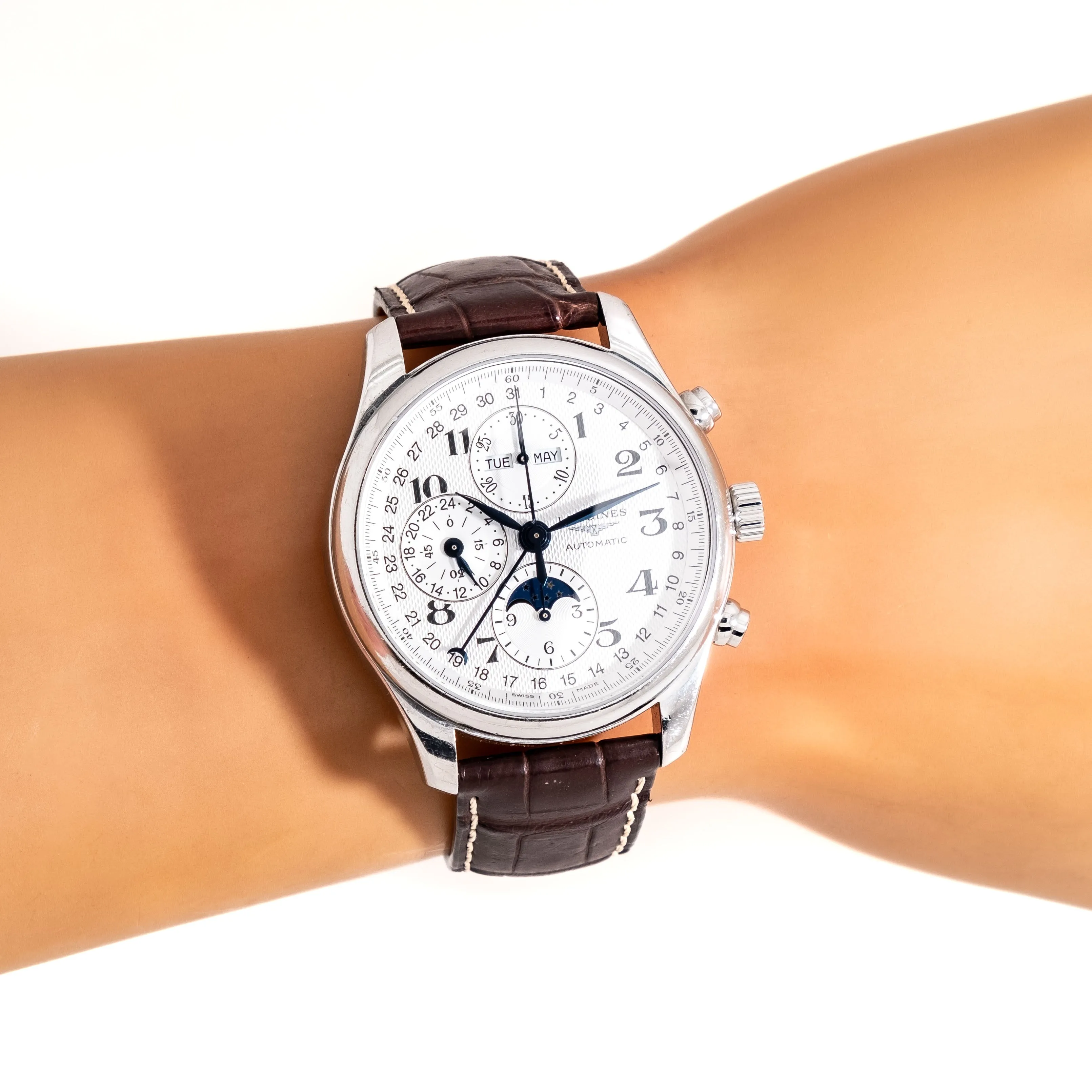 2000's Longines Ref. L2 (7734) Triple Date Moonphase Automatic Chronograph in Stainless Steel (# 14752)