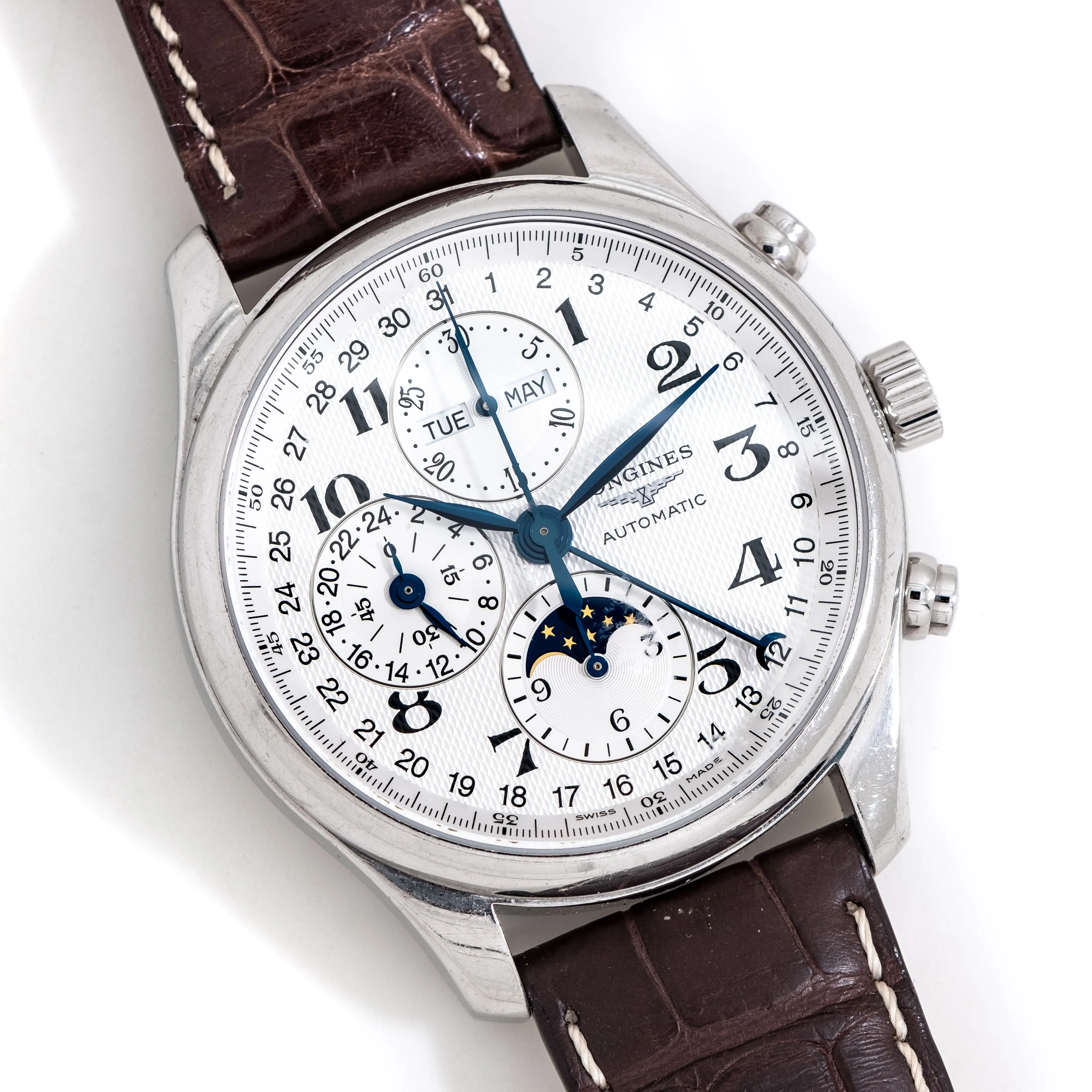 2000's Longines Ref. L2 (7734) Triple Date Moonphase Automatic Chronograph in Stainless Steel (# 14752)