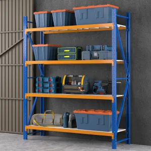 200kg Industrial Garage Shelving, Adjustable Height, Steel – Giantz