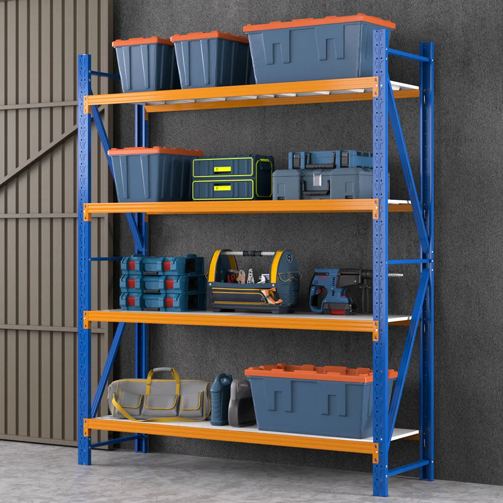 200kg Industrial Garage Shelving, Adjustable Height, Steel – Giantz