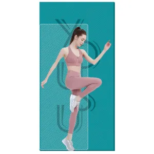 200x100x1.2cm High-rebound Training Non-slip Shock-absorbing Double TPE Thickened Yoga Mat(Mars Green)